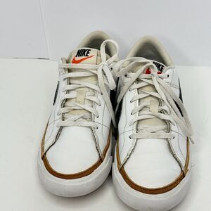 Nike Court Legacy Sz 5.5Y W US 7.5, EUC 38 White Desert Ochre Black